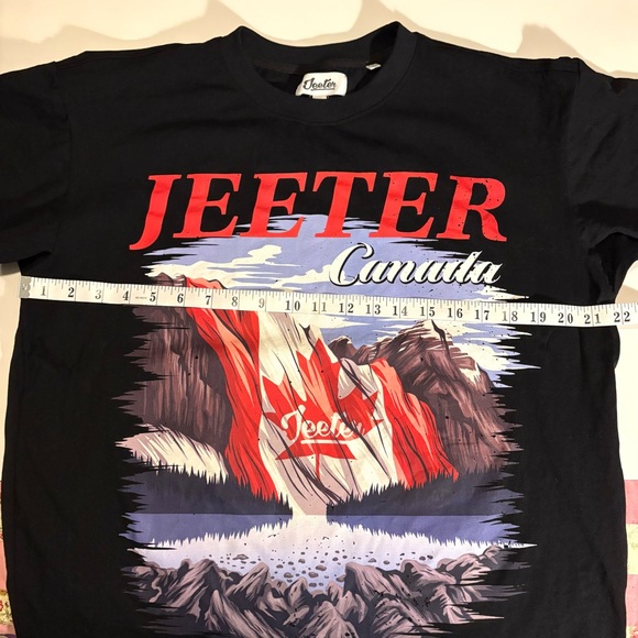 Jeeter Black Graphic Men's T-Shirt, Sz M, great condition. 100% cotton. - Picture 6 of 7